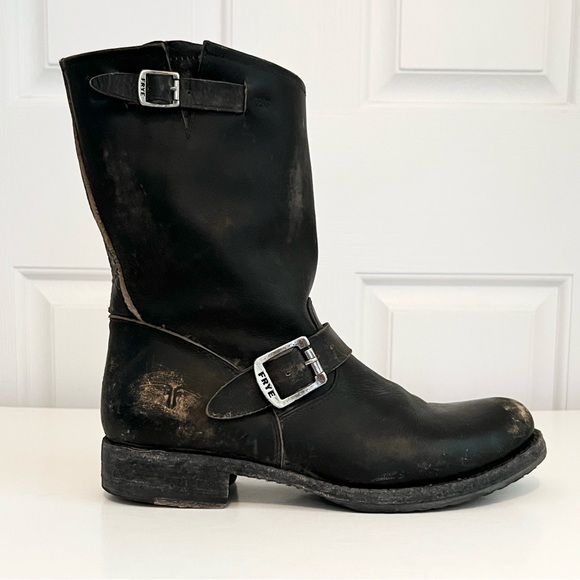 Frye Shoes - Frye Veronica Shortie Boot Black Stone Wash Size 10